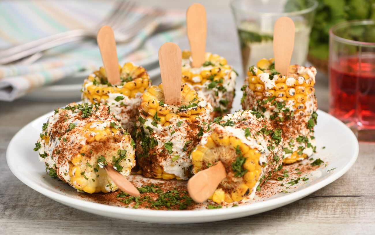 Mexicaanse maiskolven (Elotes)